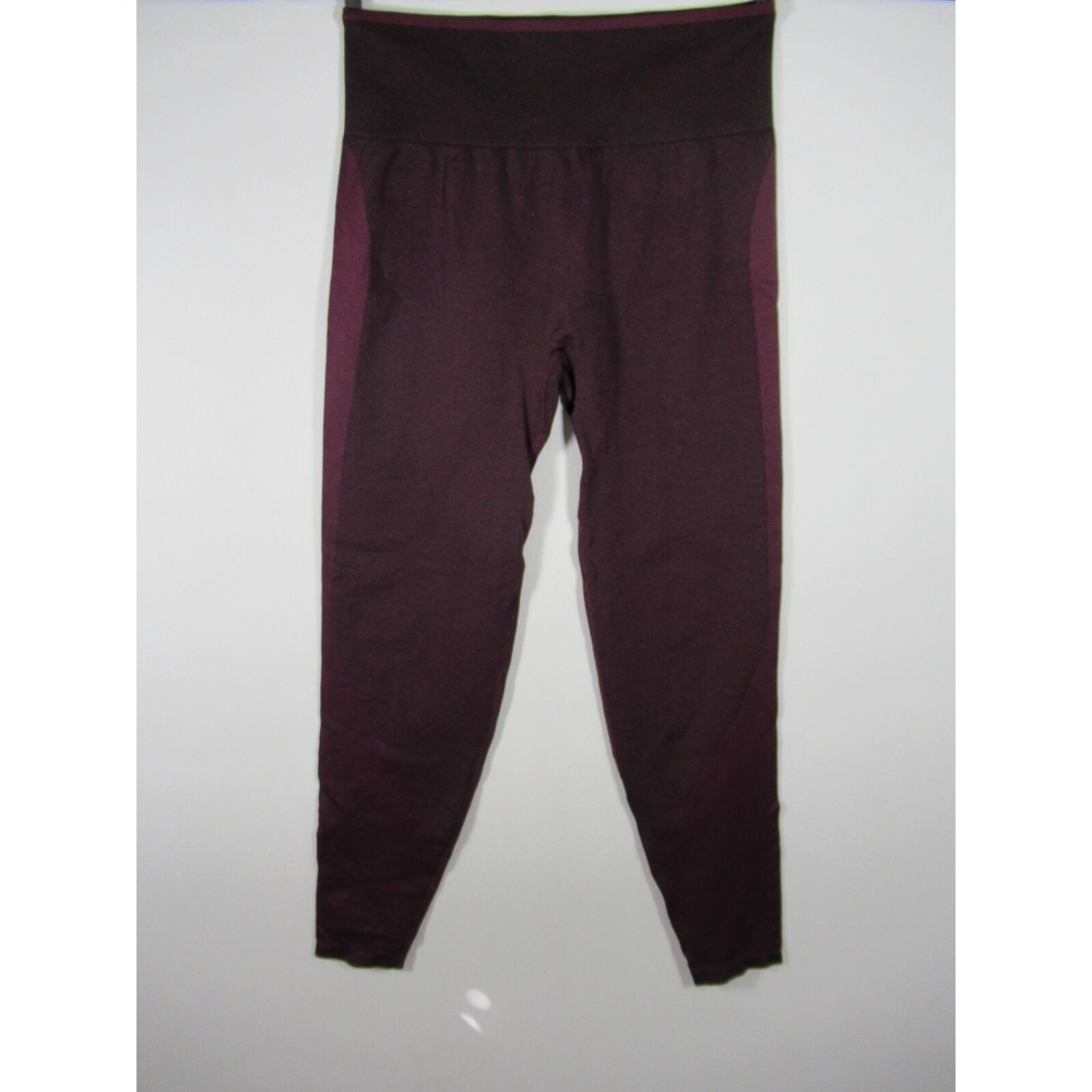 Victoria's Secret PINK Seamless Leggings Women Medium Burgundy Activewear Pants